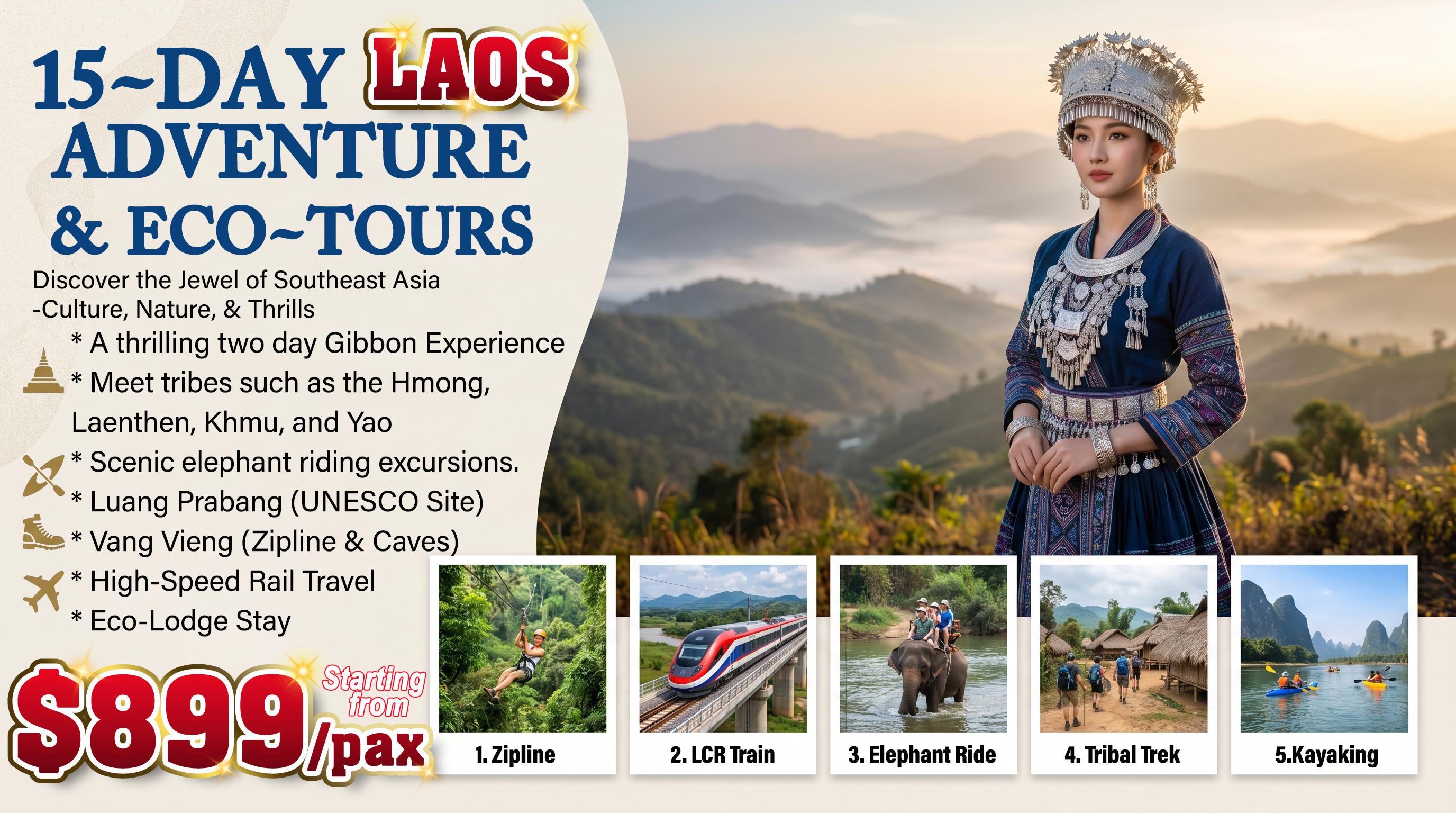 ADVENTURE & ECO-TOURS: MEET THE TRIBES 15 Days / 14 Nights